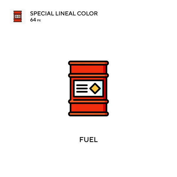 Combustível Ícones Lineares Especiais Cor Icon Fuel Para Seu Projeto — Vetor de Stock