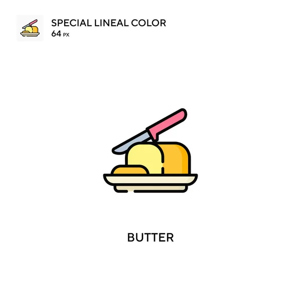 Butter Special Lineal Color Icon Butter Pictogrammen Voor Business Project — Stockvector
