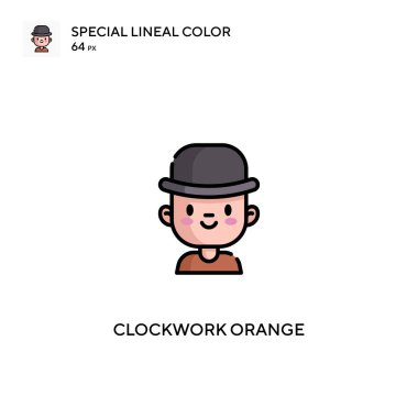 Clockwork Orange Özel Satır Rengi Simgesi. İş projeniz için Clockwork Portakal simgeleri