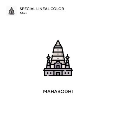 Mahabodhi Özel Renk Simgesi. İş projeniz için Mahabodhi simgeleri