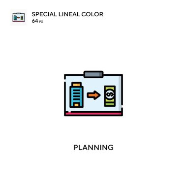 İş projeniz için özel satır renk simgesi planlama.