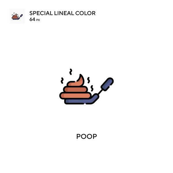 Poop Special Lineal Color Icon Poop Pictogrammen Voor Business Project — Stockvector