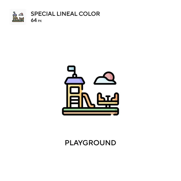 Playground Iconos Especiales Color Lineal Playground Para Proyecto Empresarial — Vector de stock