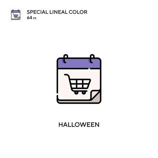 Ikon Warna Lineal Spesial Halloween Untuk Proyek Bisnis Anda - Stok Vektor