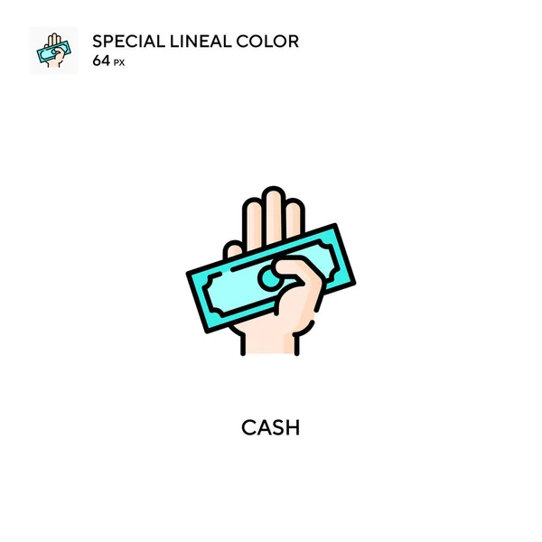 Cash Special Lineal Color Icon Cash Εικονίδια Για Την Επιχείρησή — Διανυσματικό Αρχείο