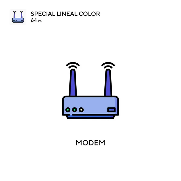 Modem Спеціальна Піктограма Лінійного Кольору Модем Піктограм Вашого Бізнес Проекту — стоковий вектор