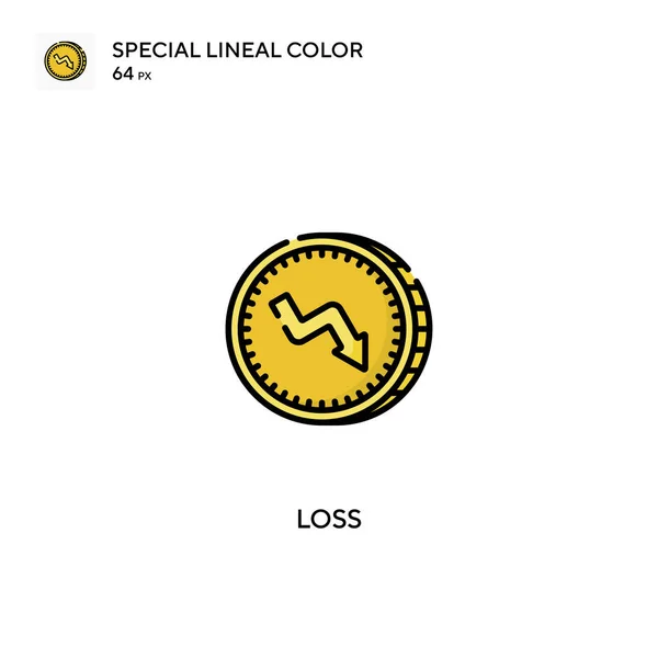 Perda Ícones Perda Cor Linear Especial Icon Loss Para Seu —  Vetores de Stock