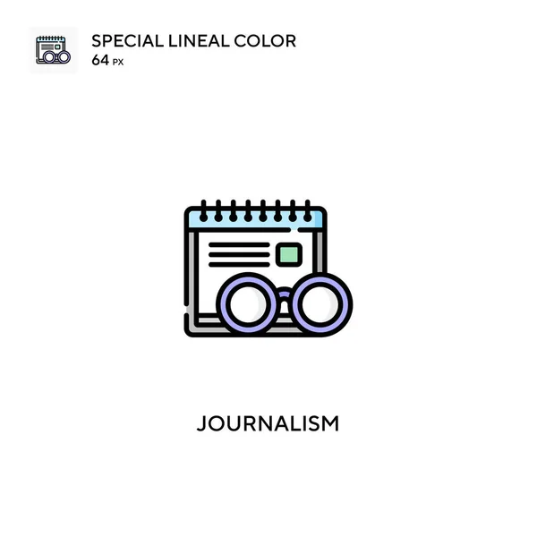 Jornalismo Ícones Cor Linear Especial Icon Journalism Para Seu Projeto — Vetor de Stock