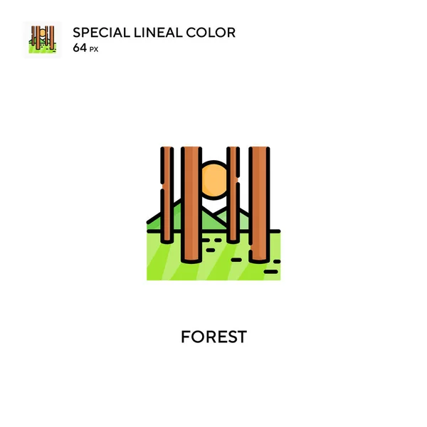 Forest Special Lineare Farbe Icon Forest Symbole Für Ihr Geschäftsprojekt — Stockvektor