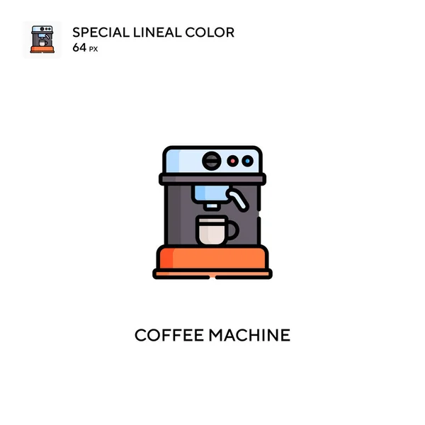 Coffee Machine Special Lineal Color Icon Coffee Machine Icons Your — Stock Vector