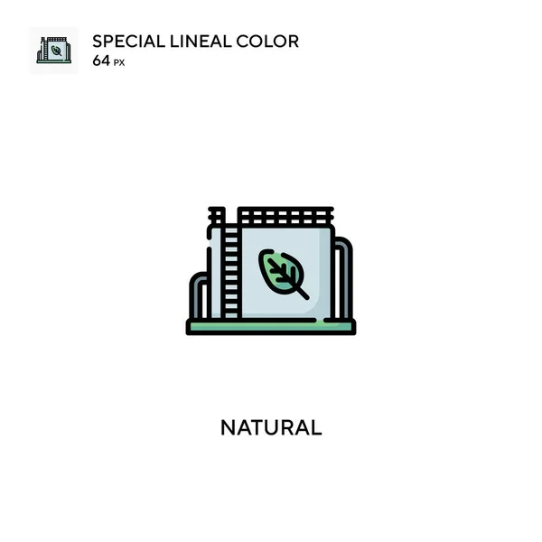 Natuurlijke Speciale Lineal Kleur Icon Natural Pictogrammen Voor Business Project — Stockvector