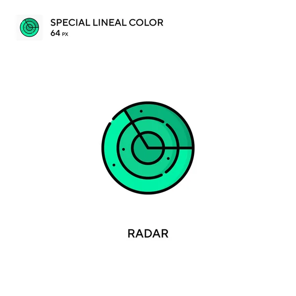 Radar Special Lineal Color Icon Radar Iconen Voor Business Project — Stockvector