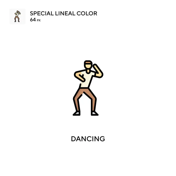 Dancing Special Lineal Color Icon Dancing Iconen Voor Business Project — Stockvector