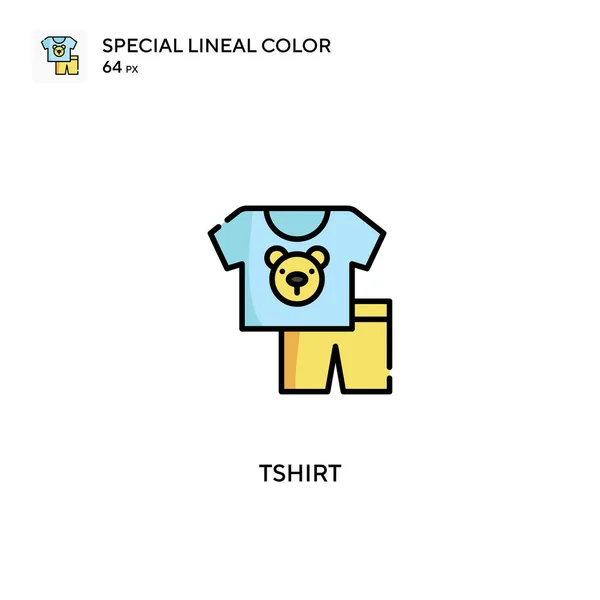 Tshirt Special Lineal Color Icon Tshirt Icons Your Business Project — Stock Vector