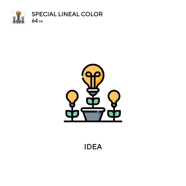 Idee Spezielle Lineare Farbsymbole Ideensymbole Für Ihr Geschäftsprojekt — Stockvektor