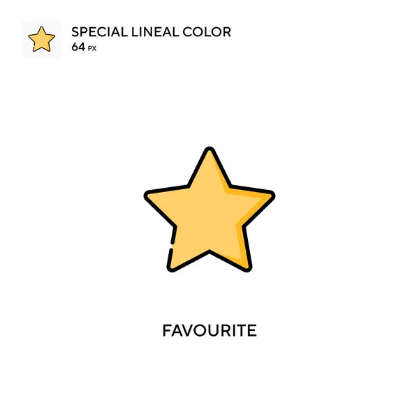 Favourite Special Lineal Color Icon Favourite Icons Your Business Project — Stock Vector