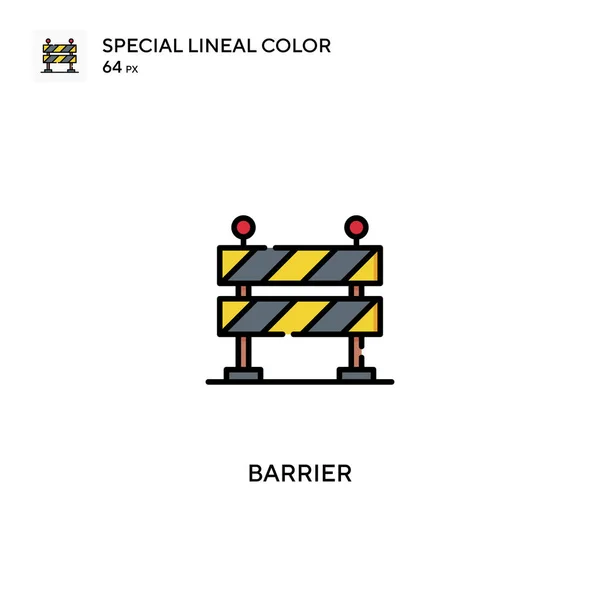 Barrier Special Lineal Color Icon Barrier Pictogrammen Voor Business Project — Stockvector