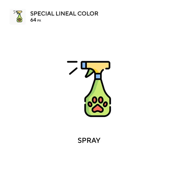 Pulverizar Ícones Lineares Especiais Cor Icon Spray Para Seu Projeto — Vetor de Stock