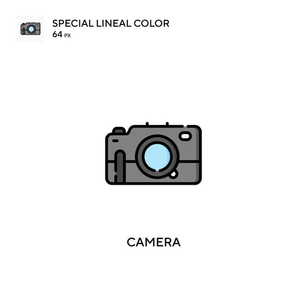 Ícones Câmera Cor Linear Especial Icon Camera Para Seu Projeto —  Vetores de Stock