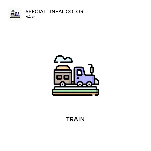 Τρένο Ειδική Lineal Εικονίδιο Χρώμα Τρένο Εικονίδια Για Την Επιχείρησή — Διανυσματικό Αρχείο