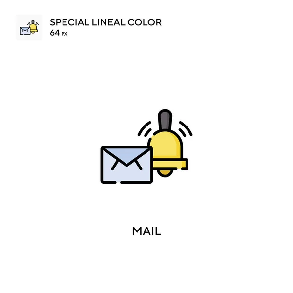 Mail Ícones Cor Linear Especial Icon Mail Para Seu Projeto —  Vetores de Stock