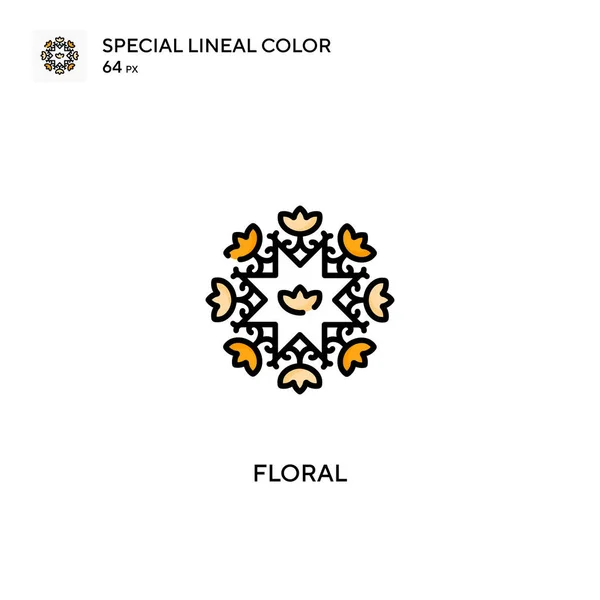 Icônes Floral Special Lineal Color Icon Floral Pour Votre Projet — Image vectorielle