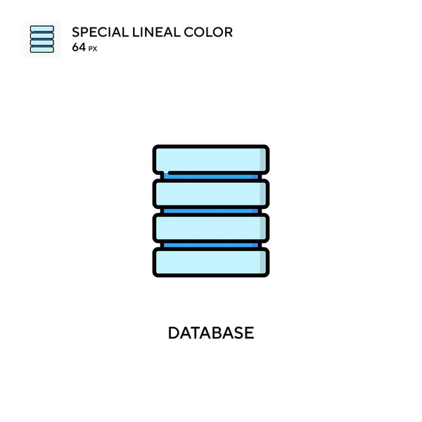 Base Datos Iconos Especiales Color Lineal Iconos Base Datos Para — Archivo Imágenes Vectoriales