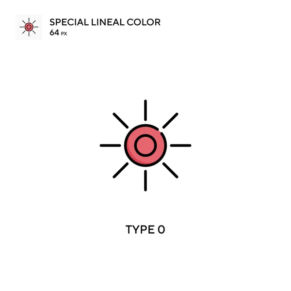 Type Icône Spéciale Couleur Linéaire Type Icônes Pour Votre Projet — Image vectorielle