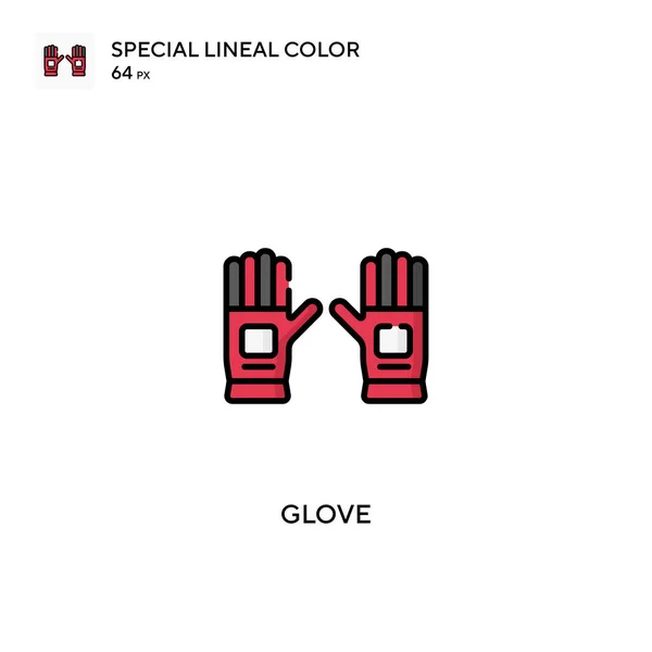 Glove Special Lineal Color Icon Glove Icons Your Business Project — Stock Vector
