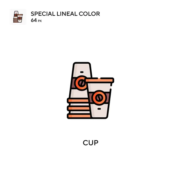 Κύπελλο Ειδική Lineal Εικονίδιο Χρώμα Κύπελλο Εικονίδια Για Την Επιχείρησή — Διανυσματικό Αρχείο