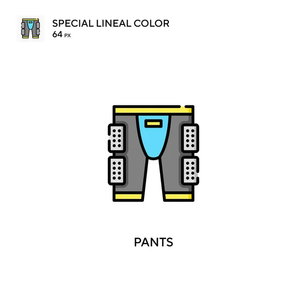 Pantalones Iconos Especiales Color Lineal Pantalones Para Proyecto Empresarial — Archivo Imágenes Vectoriales