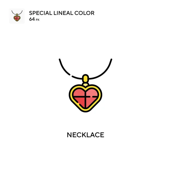 Collar Iconos Color Lineal Especial Iconos Collar Para Proyecto Negocio — Archivo Imágenes Vectoriales