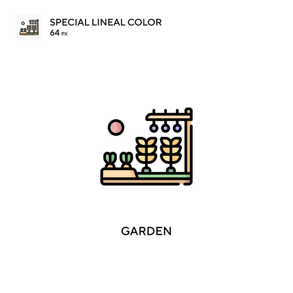 Jardim Ícones Cor Linear Especial Icon Garden Para Seu Projeto —  Vetores de Stock