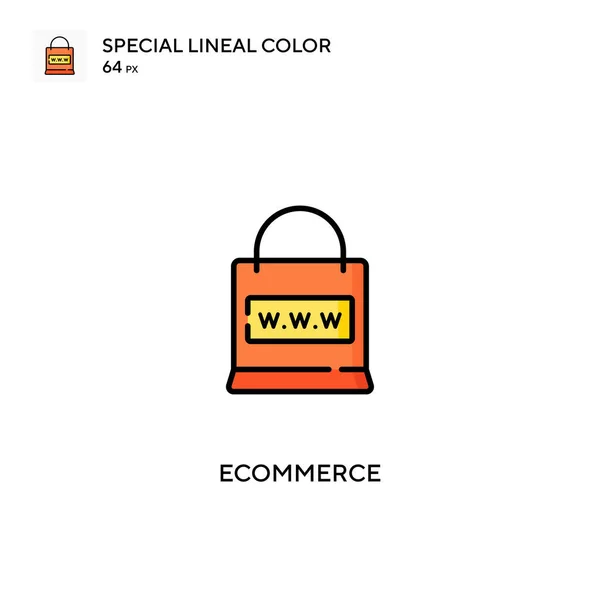 Ecommerce Specjalna Ikona Kolorów Liniowych Ikony Commerce Dla Twojego Projektu — Wektor stockowy