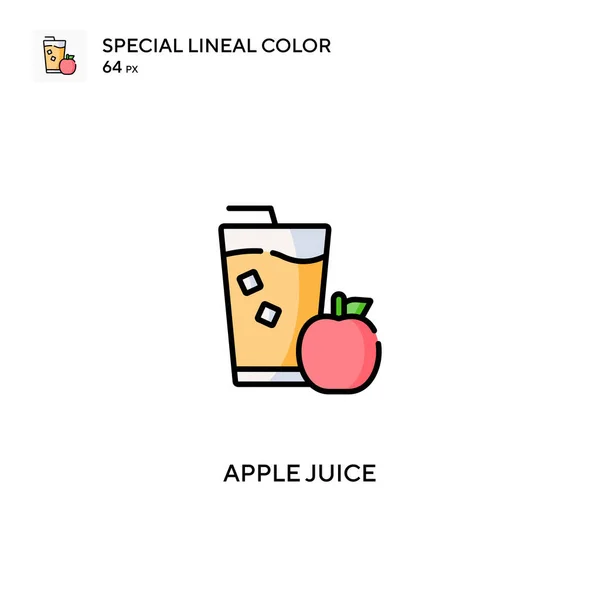 Apple Juice Special Lineal Color Icon Apple Juice 아이콘을 비즈니스 — 스톡 벡터