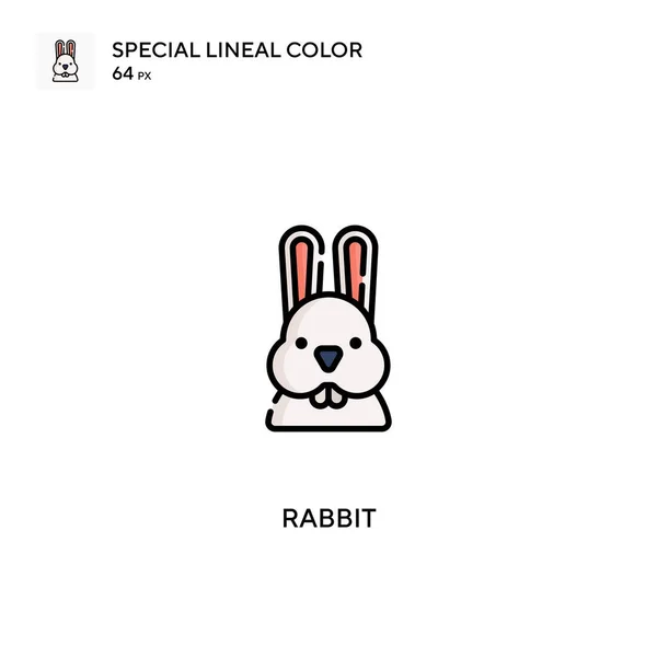 Rabbit Special Lineal Color Icon Rabbit Icons Your Business Project — Stock Vector