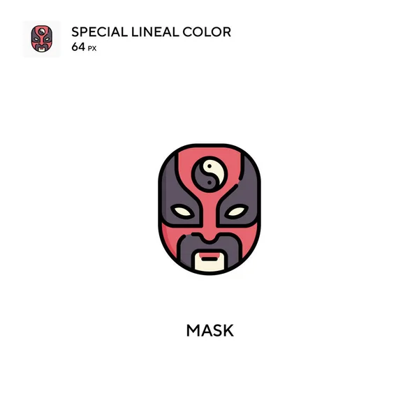 Μάσκα Ειδική Lineal Εικονίδιο Χρώμα Μάσκα Εικονίδια Για Την Επιχείρησή — Διανυσματικό Αρχείο