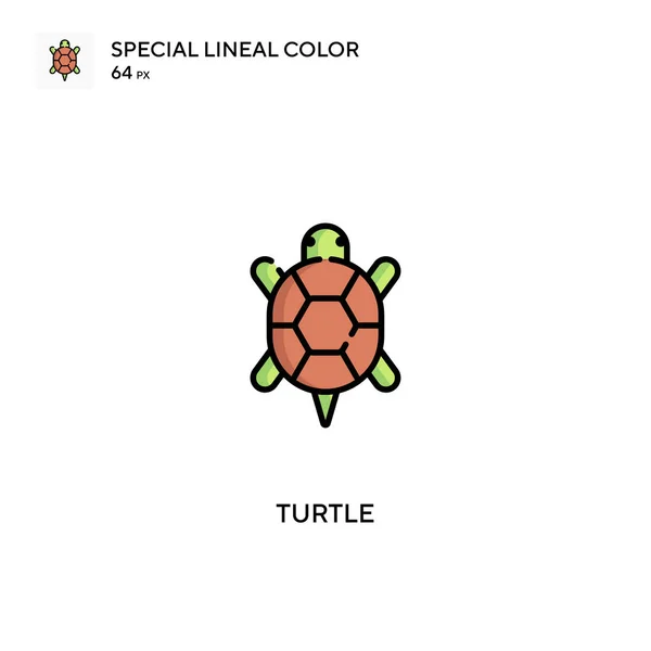 Turtle Special Lineal Color Icon Turtle Icons Your Business Project — Stock Vector