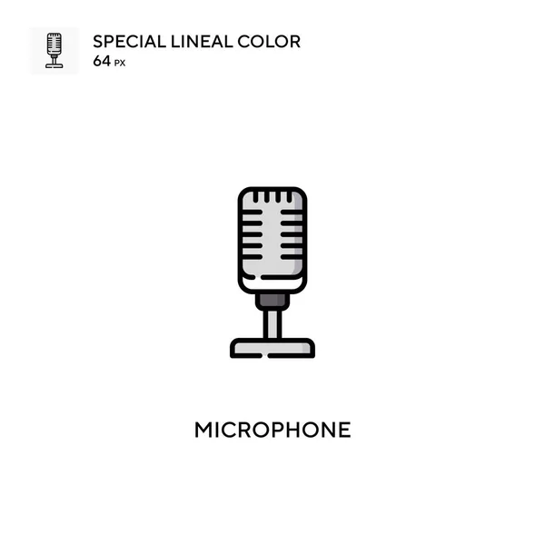 Microphone Special Lineal Color Icon Microphone Icons Your Business Project — Stock Vector