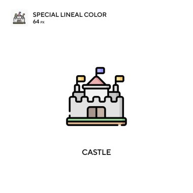 Castle Special Lineal renk simgesi. İş projeniz için kale simgeleri