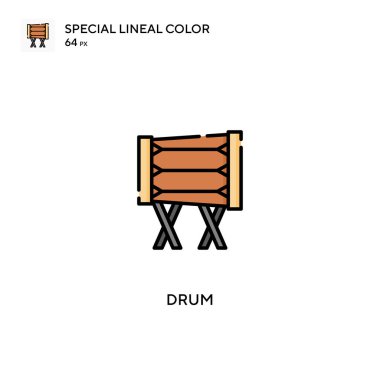 Drum Özel Satır Renk simgesi. İş projeniz için davul simgeleri