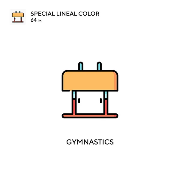 Γυμναστική Ειδική Lineal Εικονίδιο Χρώμα — Διανυσματικό Αρχείο