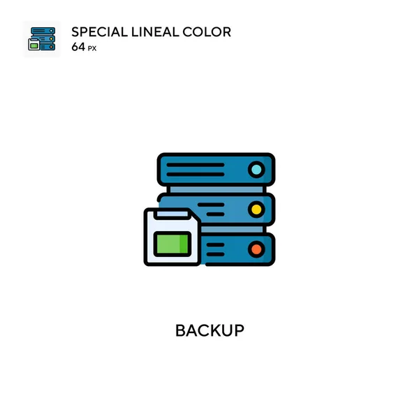 Iconos Copia Seguridad Color Lineal Especial Icon Backup Para Proyecto — Archivo Imágenes Vectoriales