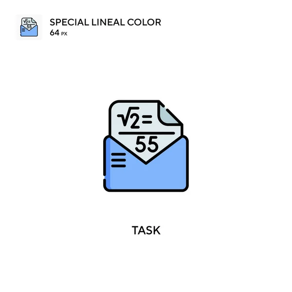 Aufgabe Spezielle Lineare Farbsymbole Aufgabensymbole Für Ihr Geschäftsprojekt — Stockvektor