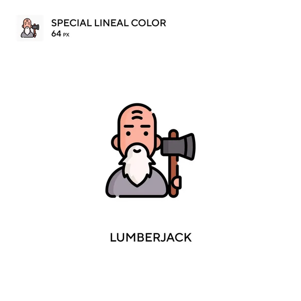 Lumberjack Особый Цвет Вашего Бизнес Проекта — стоковый вектор