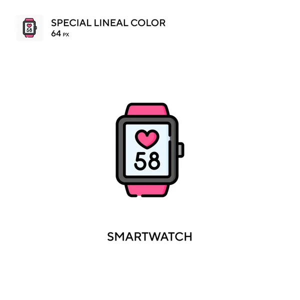 Smartwatch Special Lineal Color Icon Smartwatch Iconen Voor Business Project — Stockvector