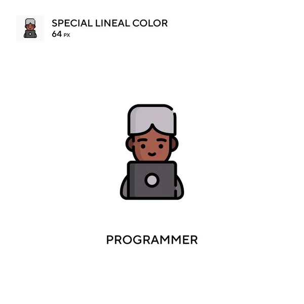 Programador Iconos Especiales Color Lineal Iconos Programador Para Proyecto Empresarial — Archivo Imágenes Vectoriales