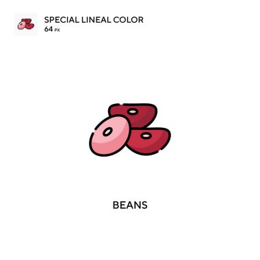 Fasulye özel renk simgesi. İş projeniz için fasulye simgeleri