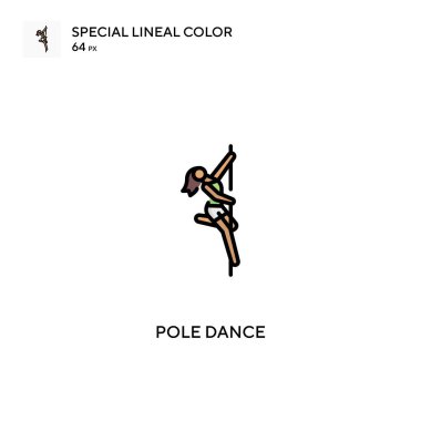 Direk dansı özel renk simgesi. İş projeniz için kutup dansı simgeleri.