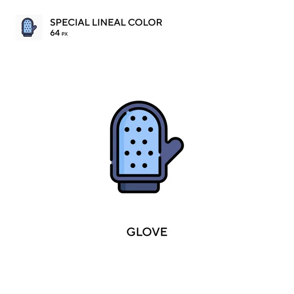 Luva Ícones Lineares Especiais Cor Icon Glove Para Seu Projeto — Vetor de Stock